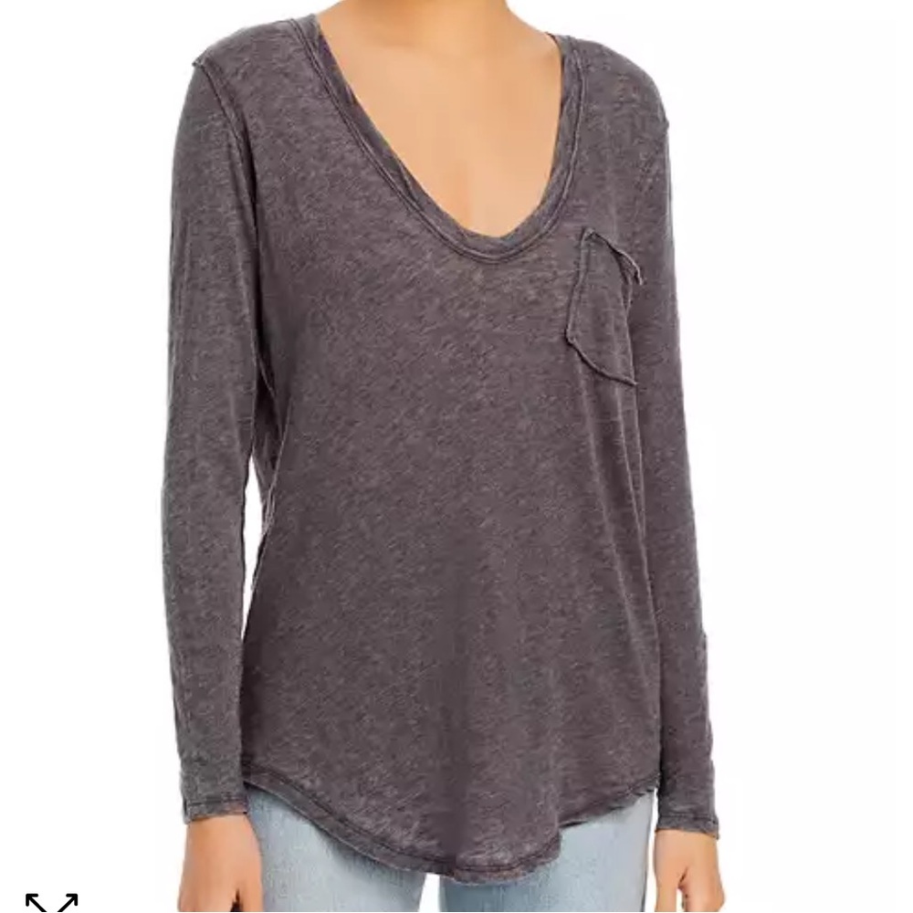 Betty Long Sleeve Pocket Tee | FREE PEOPLE | SMALL